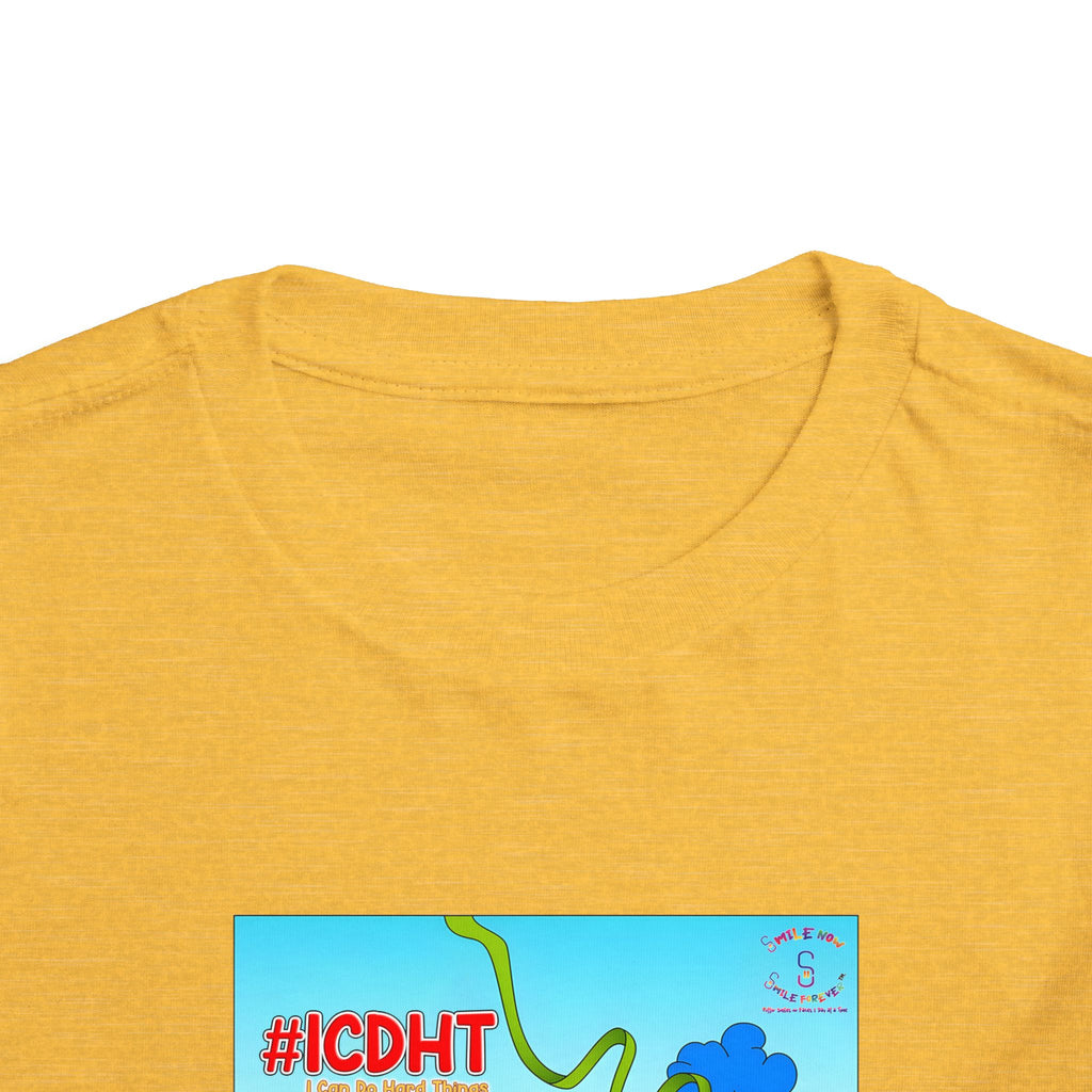 TuBz™ "I Can Do Hard Things" Toddler T-Shirt | Toddler Short Sleeve Tee  - Positive Kids Graphic Tee