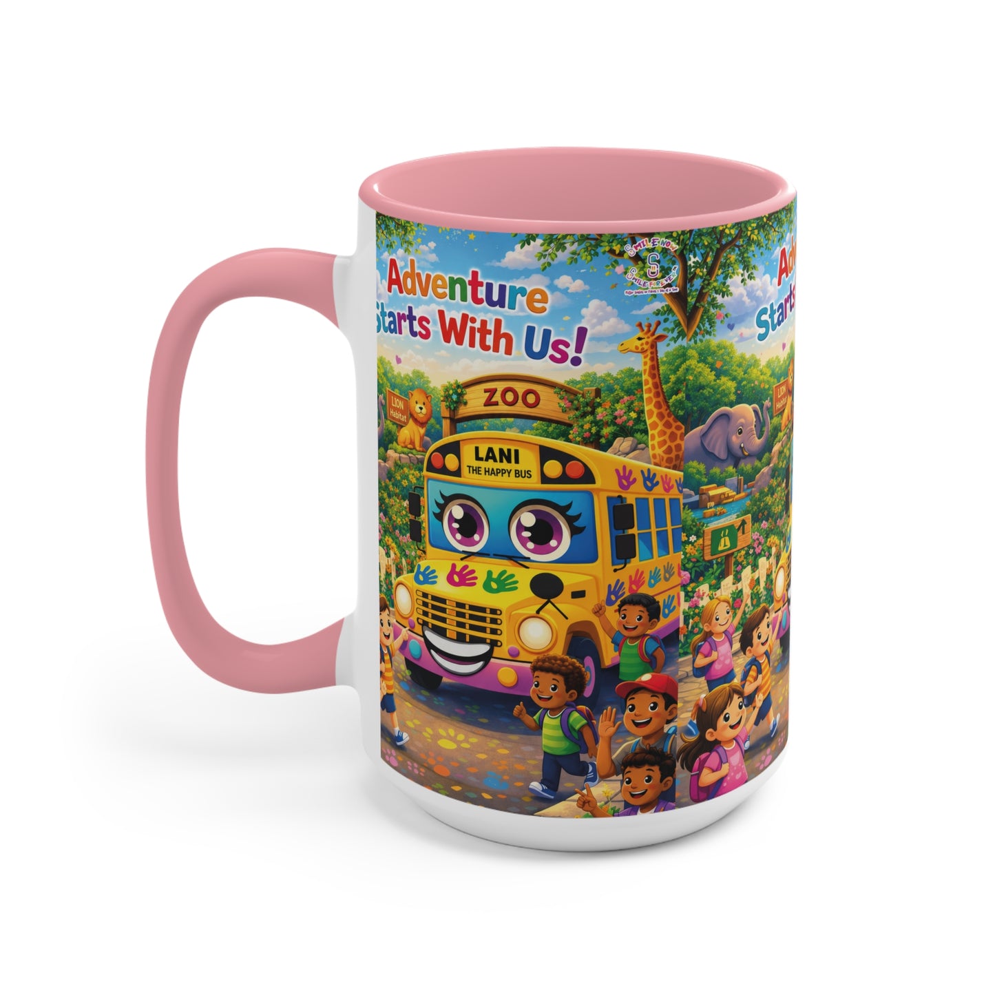 Lani™ Accent Mug – "Adventure Starts With Us!" Graphic