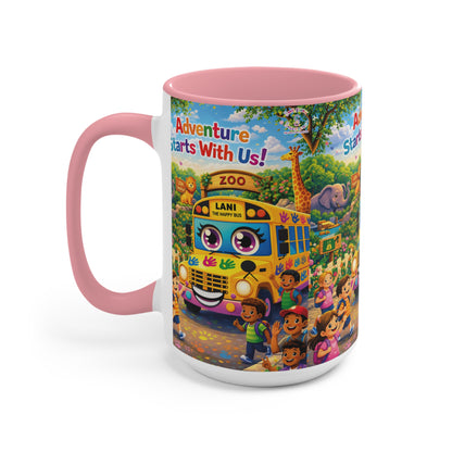 Lani™ Accent Mug – "Adventure Starts With Us!" Graphic