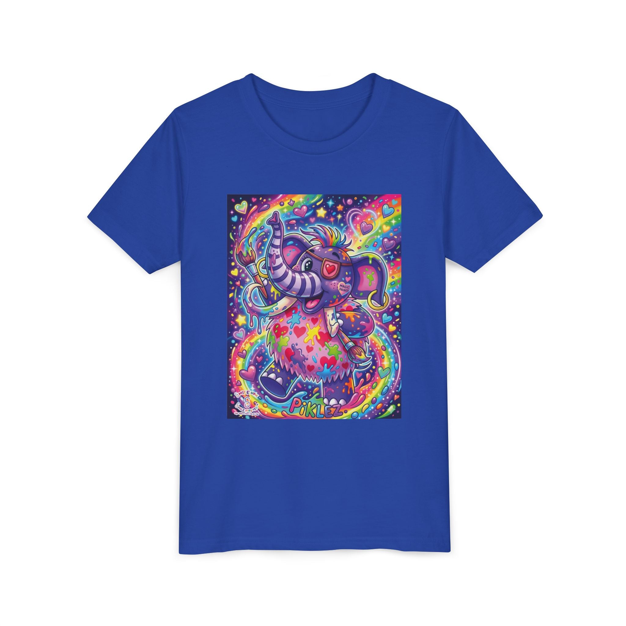 Piklez™ Youth Short Sleeve Tee – "Magic Paint!" Graphic Shirt | Smile Universe Collection