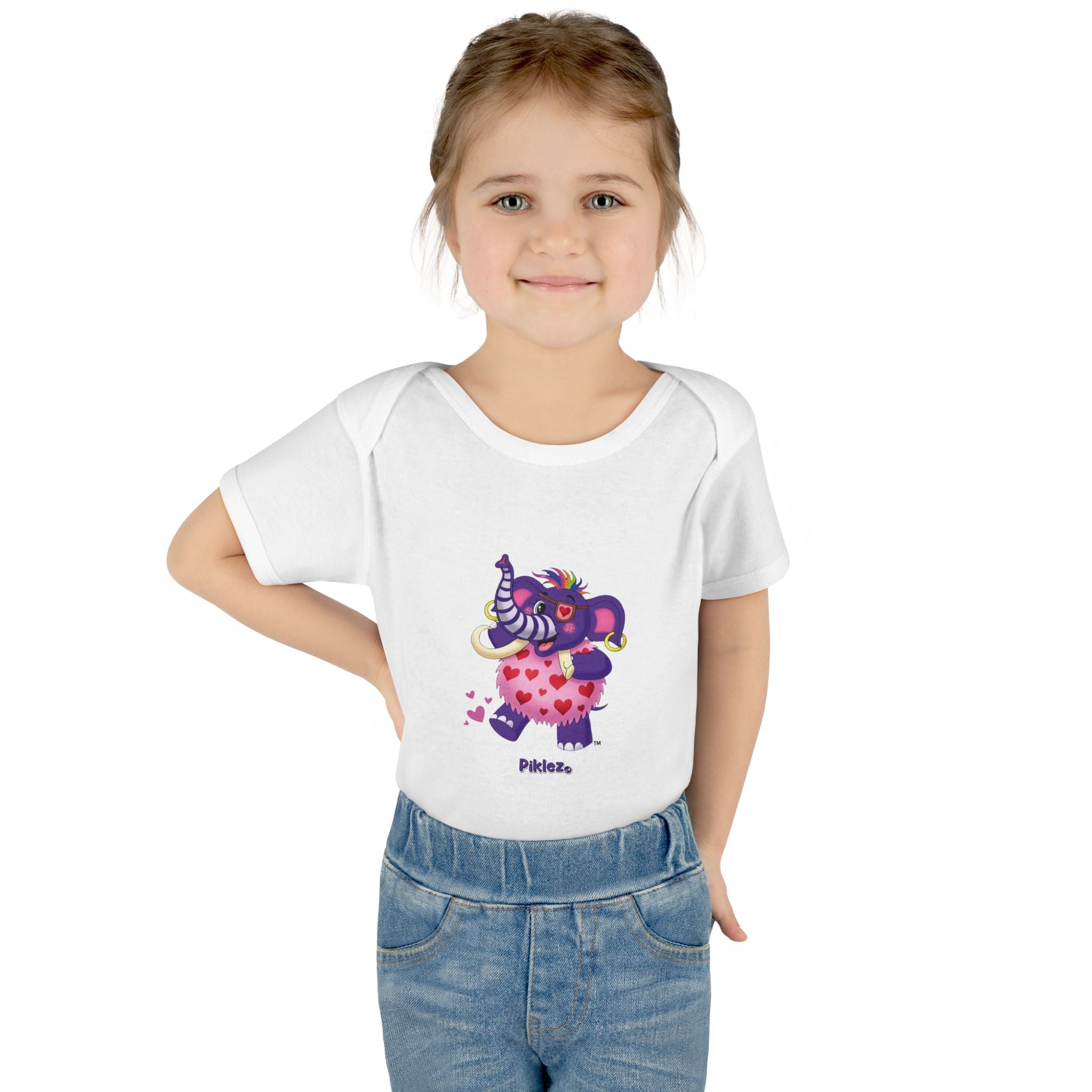 Piklez™ Infant Baby Rib Bodysuit – "Full of Love!" Graphic | Smile Universe Collection