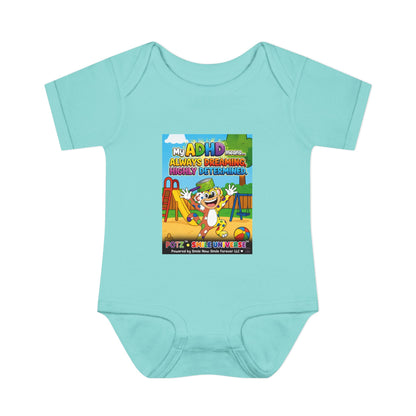 Potz™ Infant Baby Rib Bodysuit – "My ADHD Means Always Dreaming, Highly Determined" Graphic Onesie | Smile Universe Collection