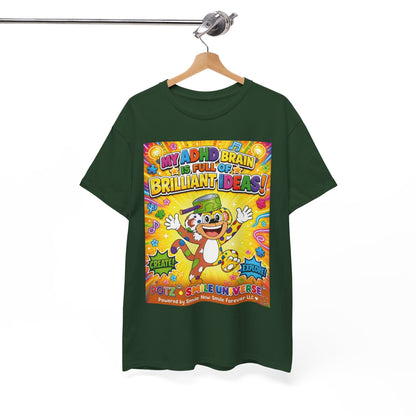 Potz™ Unisex Heavy Cotton™ Tee – "My ADHD Brain is Full of Brilliant Ideas!" Graphic Tee | Smile Universe Collection