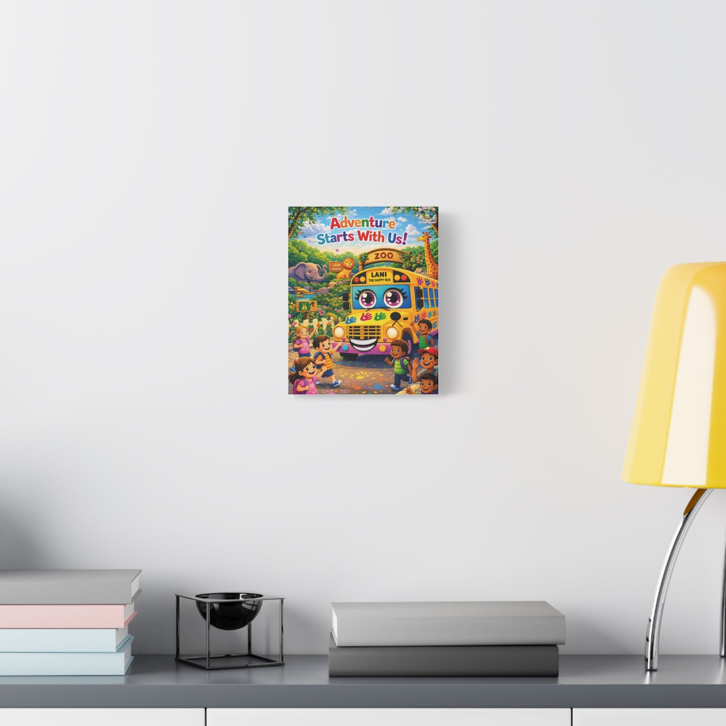 Lani™ Matte Canvas, Stretched 1.25" – "Adventure Starts With Us!" Graphic Wall Art