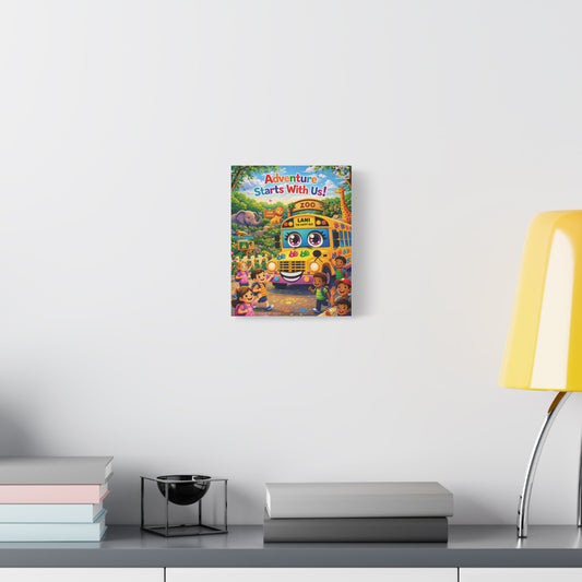 Lani™ Matte Canvas, Stretched 1.25" – "Adventure Starts With Us!" Graphic Wall Art