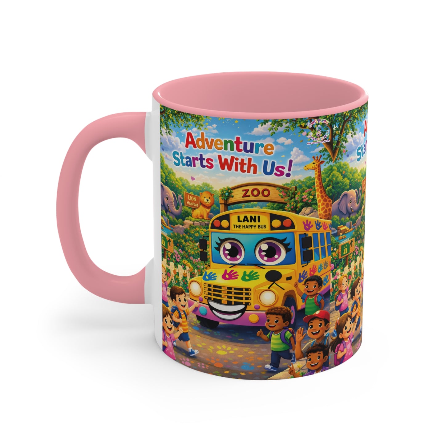 Lani™ Accent Mug – "Adventure Starts With Us!" Graphic