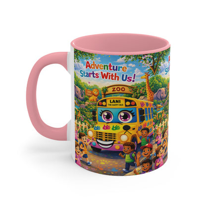 Lani™ Accent Mug – "Adventure Starts With Us!" Graphic