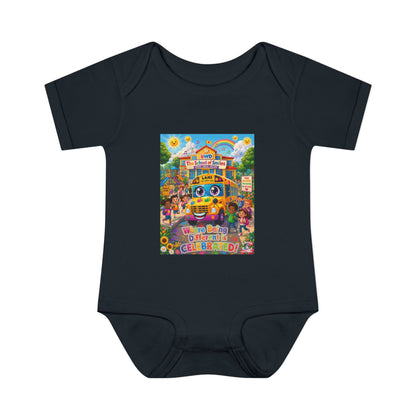 Lani™ Infant Baby Rib Bodysuit – "Where Being Different is CELEBRATED!" Graphic