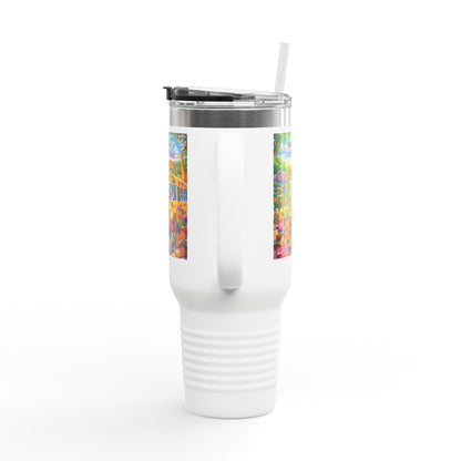 Lani™ 40oz Insulated Travel Mug – "Adventure Starts With Us!" Graphic