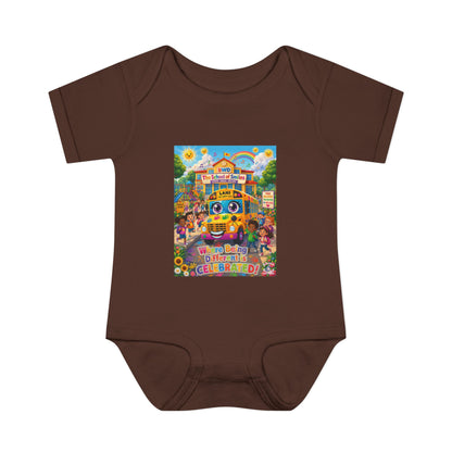 Lani™ Infant Baby Rib Bodysuit – "Where Being Different is CELEBRATED!" Graphic