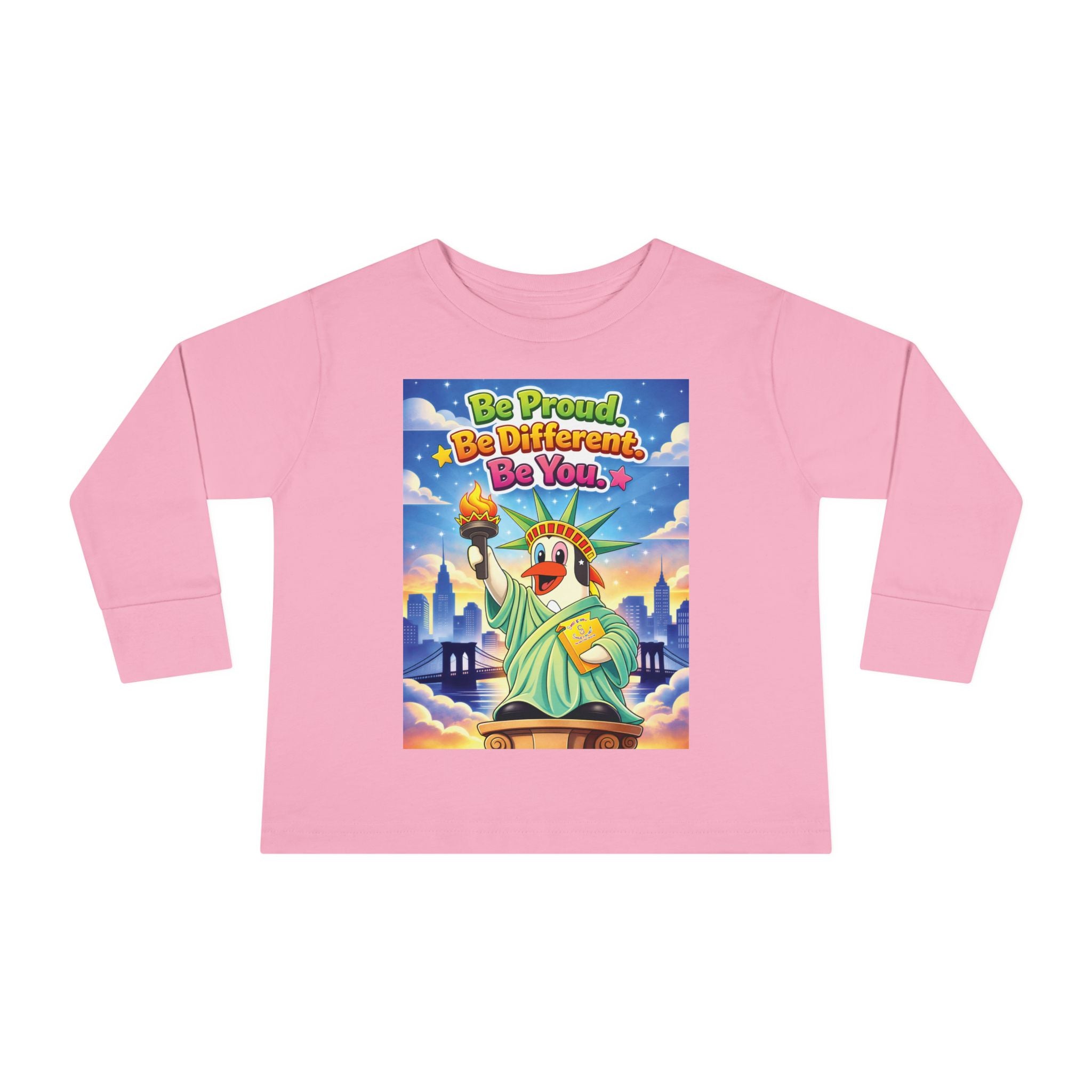 TuBz™ "Be Proud. Be Different. Be You." Toddler T- Shirt - Inspirational Kids Tee