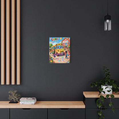 Lani™ Matte Canvas, Stretched 1.25" – "Let's Sing Happiness Together!" Graphic Wall Art
