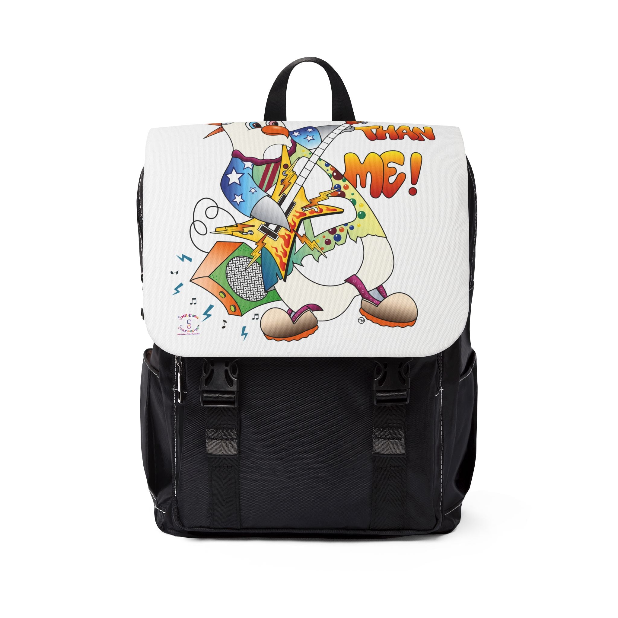TuBz™ Rockstar Kids Backpack - "Who Hotter Than Me!" Graphic Bookbag | Smile Universe TuBz4Kidz Collection