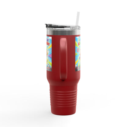 Potz™ Insulated Travel Mug 40oz – "I Guide My ADHD Energy!" Graphic Tumbler | Smile Universe Collection