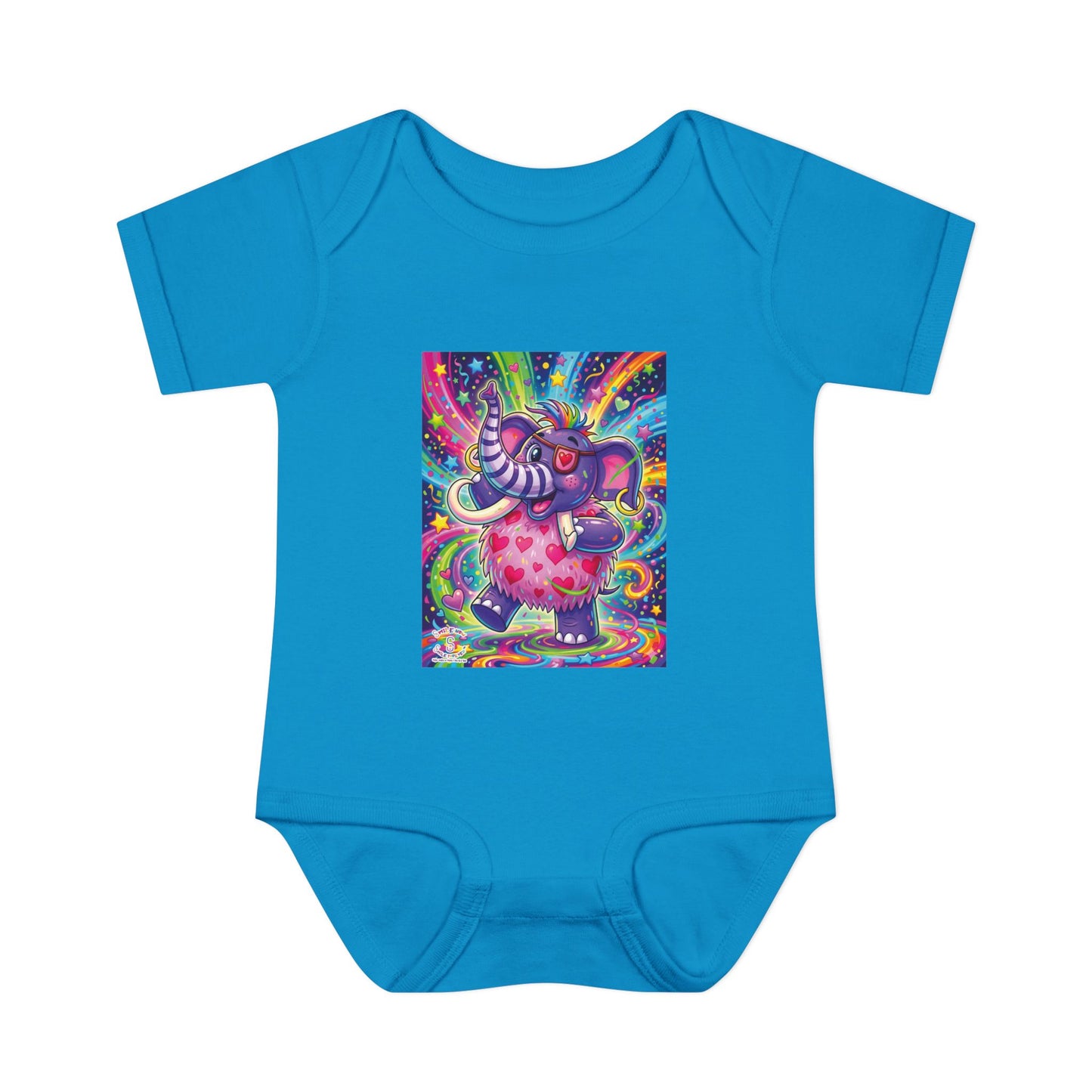 Piklez™ Infant Baby Rib Bodysuit – "Born to Celebrate!" Graphic | Smile Universe Collection