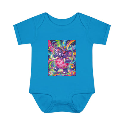 Piklez™ Infant Baby Rib Bodysuit – "Born to Celebrate!" Graphic | Smile Universe Collection