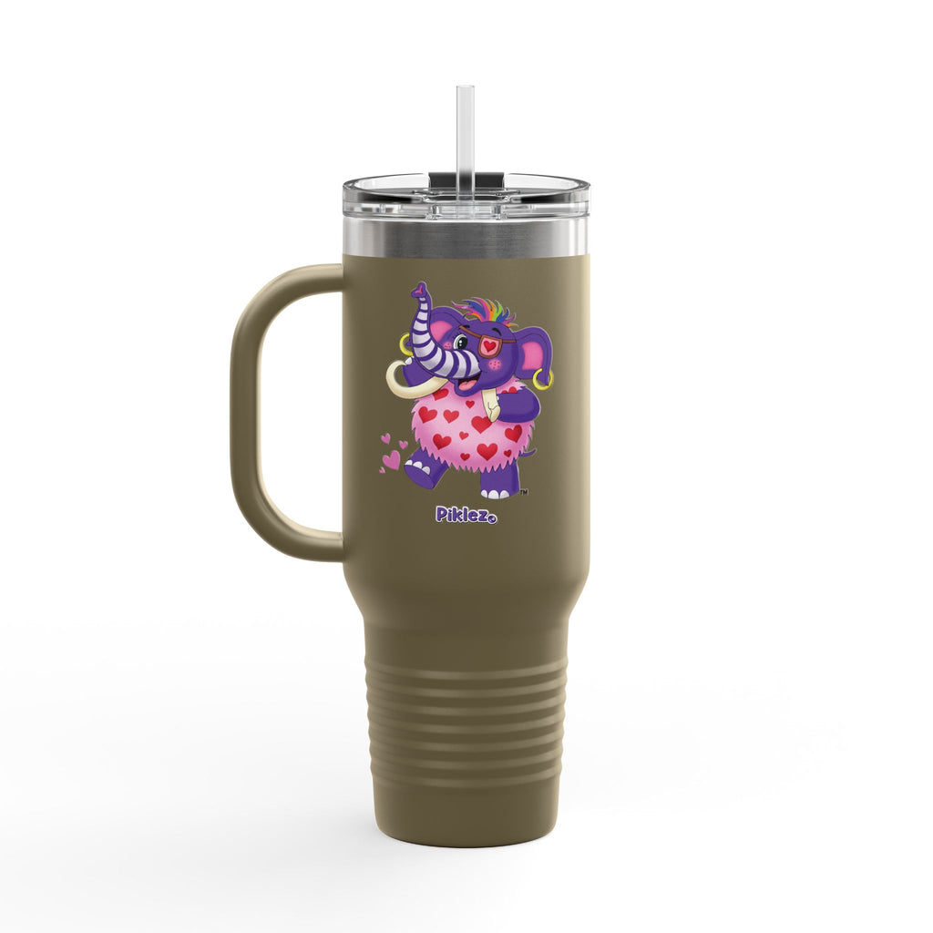 Piklez™ 40oz Insulated Travel Mug – "Full of Love!" Graphic | Smile Universe Collection