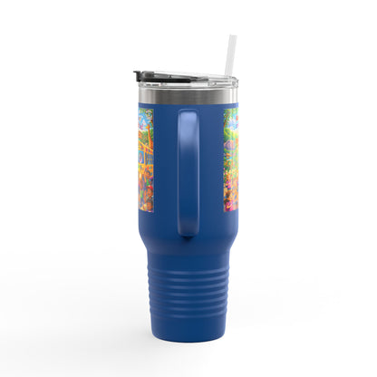 Lani™ 40oz Insulated Travel Mug – "Adventure Starts With Us!" Graphic