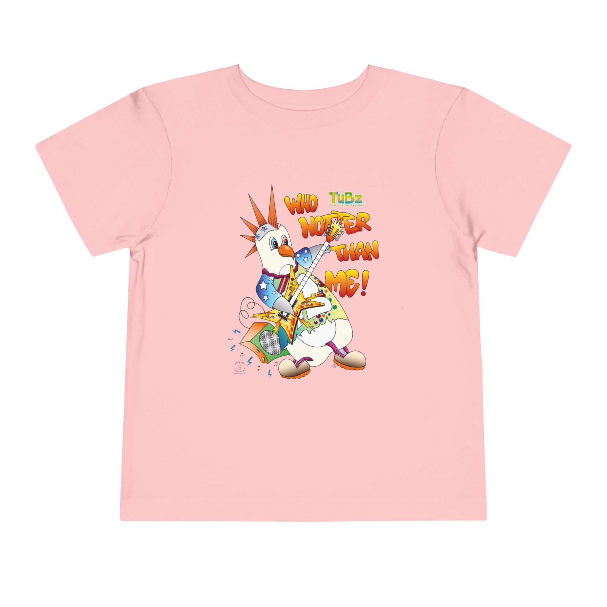 TuBz™ Rockstar Kids T-Shirt - "Who Hotter Than Me!" Graphic Tee | Smile Universe TuBz4Kidz Collection