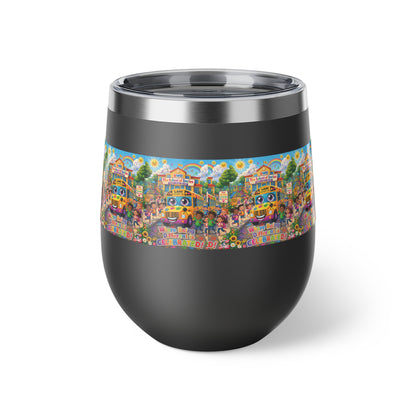 Lani™ 12oz Copper Vacuum Insulated Cup – "Where Being Different is CELEBRATED!" Graphic