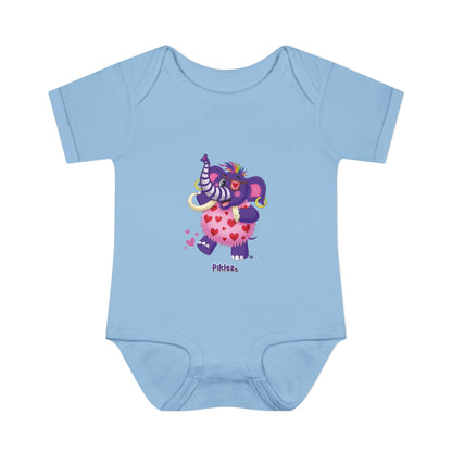 Piklez™ Infant Baby Rib Bodysuit – "Full of Love!" Graphic | Smile Universe Collection