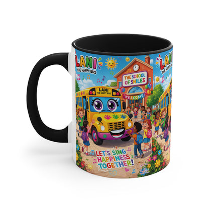 Lani™ Accent Mug – "Let's Sing Happiness Together!" Graphic