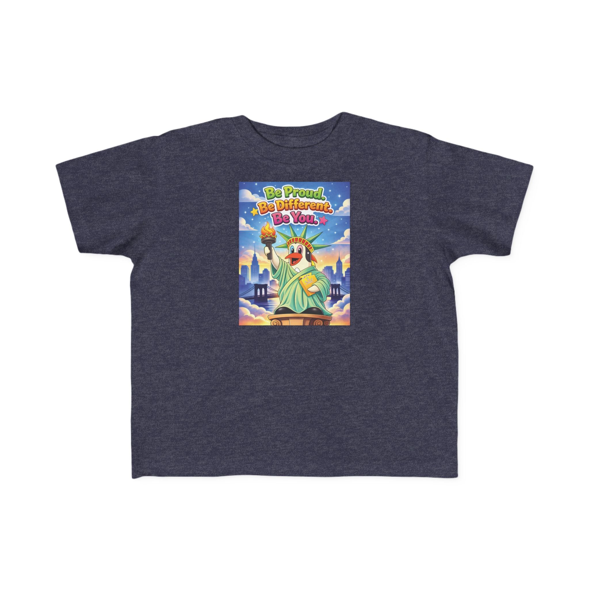 TuBz™ "Be Proud. Be Different. Be You." Kids T-Shirt - Inspirational Graphic Tee