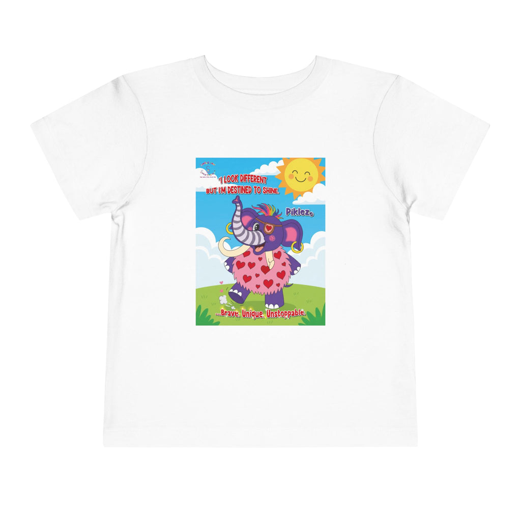 Piklez™ Toddler Tee – “Destined to Shine” Graphic Shirt | Smile Universe Collection