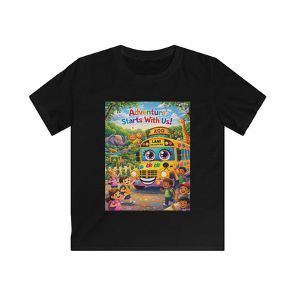 Lani™ Kids Softstyle Tee – "Adventure Starts With Us!" Graphic
