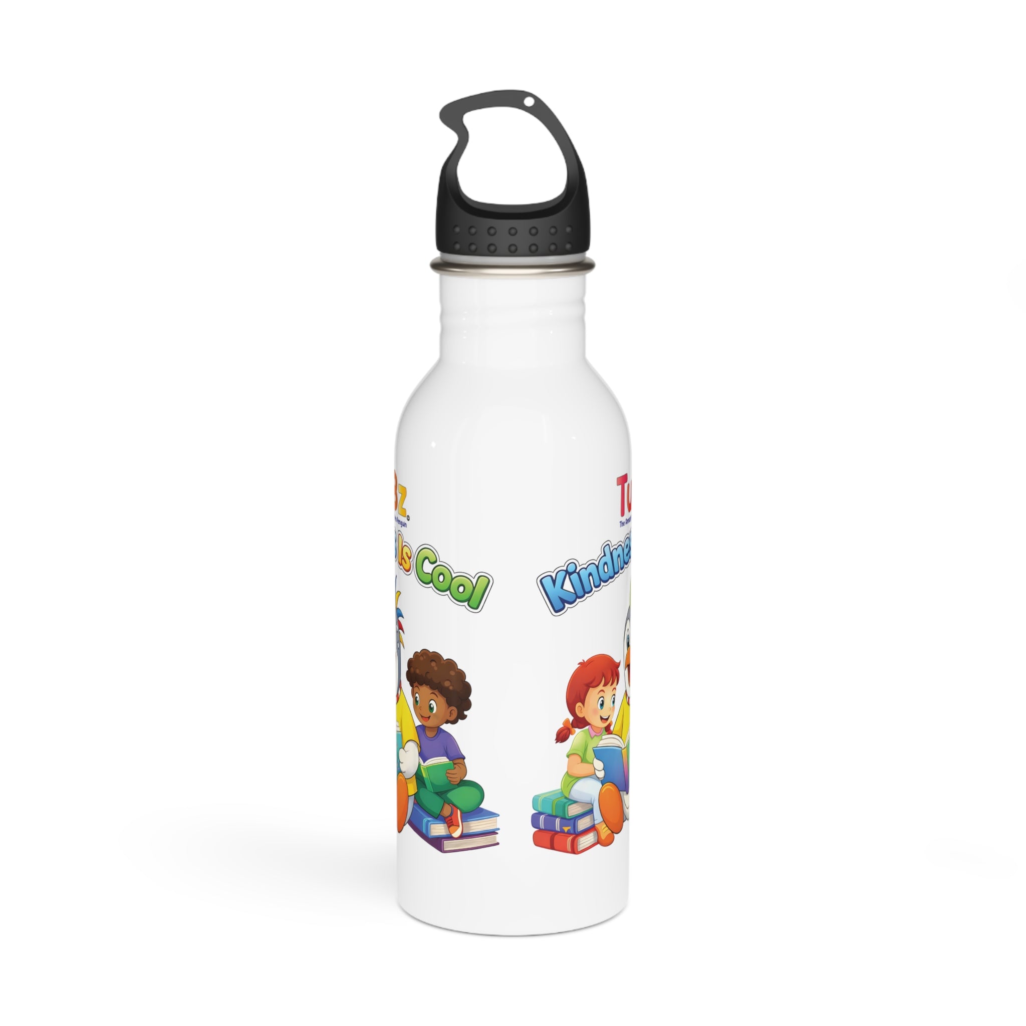 TuBz™ "Kindness Is Cool" Kids Water Bottle - School Hydration Bottle | Smile Universe TuBz4Kidz