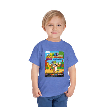 Potz™ Toddler Short Sleeve Tee – "My ADHD Means Always Dreaming, Highly Determined" Graphic Tee | Smile Universe Collection