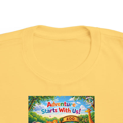 Lani™ Toddler's Fine Jersey Tee – "Adventure Starts With Us!" Graphic