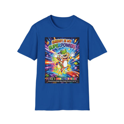 Potz™ Unisex Softstyle T-Shirt – "Energy is My Superpower!" Graphic Tee | Smile Universe Collection