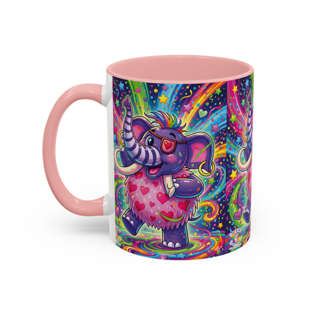 Piklez™ 11oz, 15oz Accent Coffee Mug – "Born to Celebrate!" Graphic | Smile Universe Collection