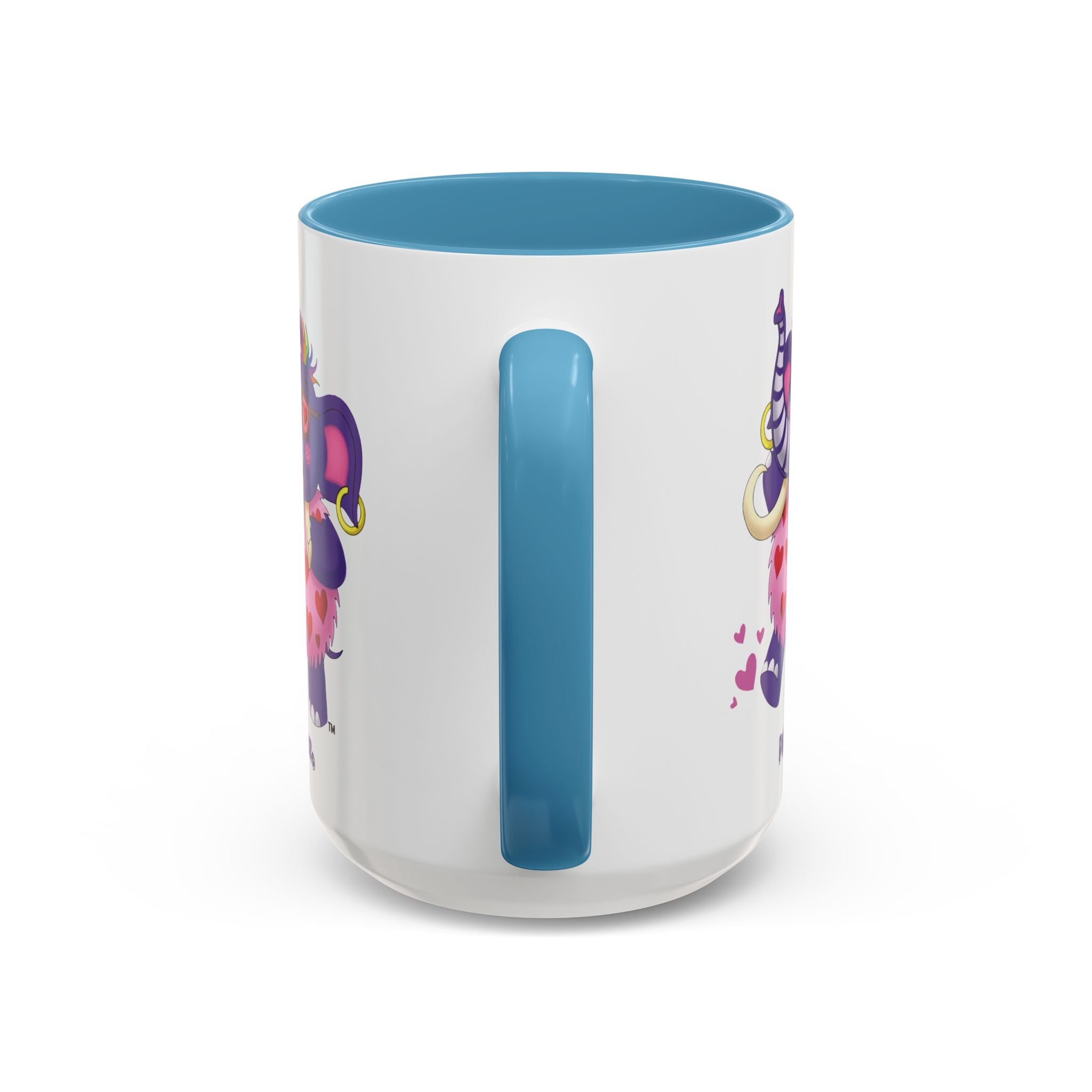 Piklez™ Accent Coffee Mug (11oz & 15oz) – "Full of Love!" Graphic | Smile Universe Collection