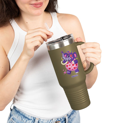 Piklez™ 40oz Insulated Travel Mug – "Full of Love!" Graphic | Smile Universe Collection