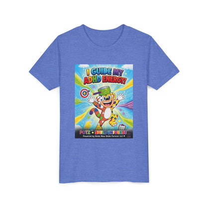 Potz™ Youth Short Sleeve Tee – "I Guide My ADHD Energy!" Graphic Tee | Smile Universe Collection