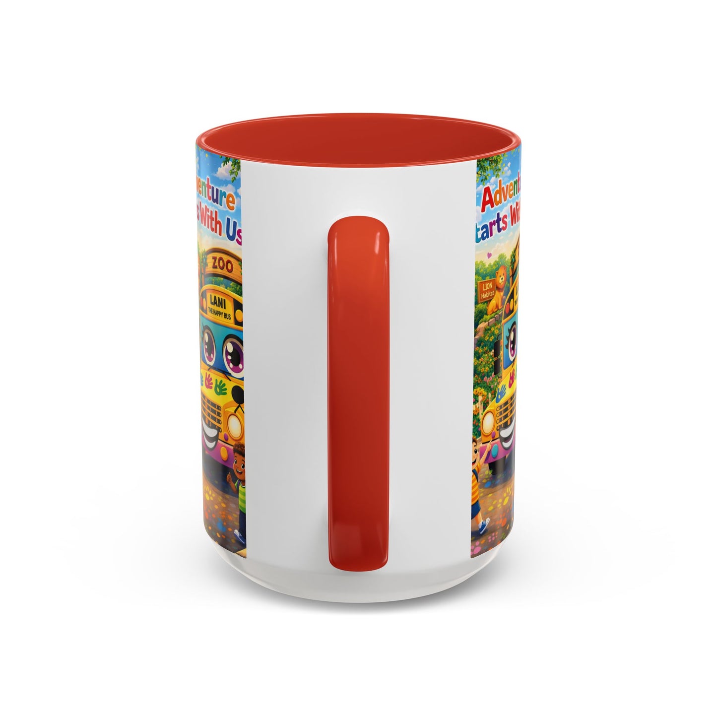 Lani™ Accent Coffee Mug (11oz & 15oz) – "Adventure Starts With Us!" Graphic