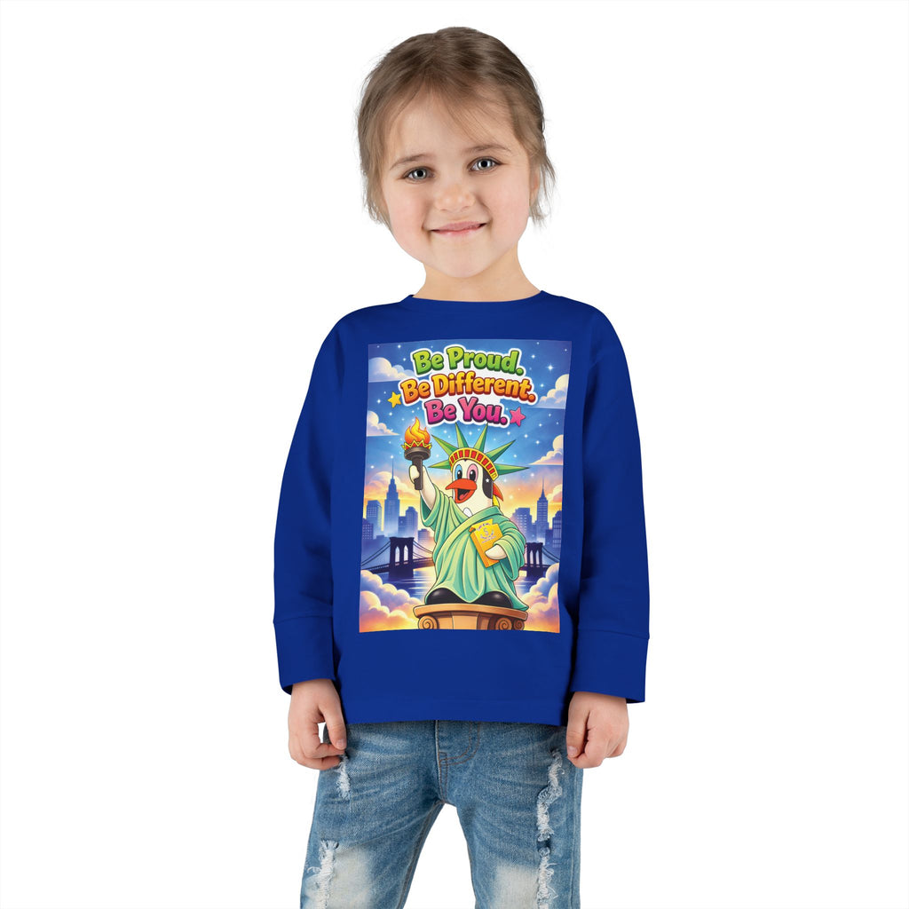 TuBz™ "Be Proud. Be Different. Be You." Toddler T- Shirt - Inspirational Kids Tee