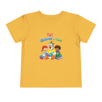 TuBz™ "Kindness Is Cool" Kids T-Shirt - Positive Message Graphic Tee | Smile Universe TuBz4Kidz