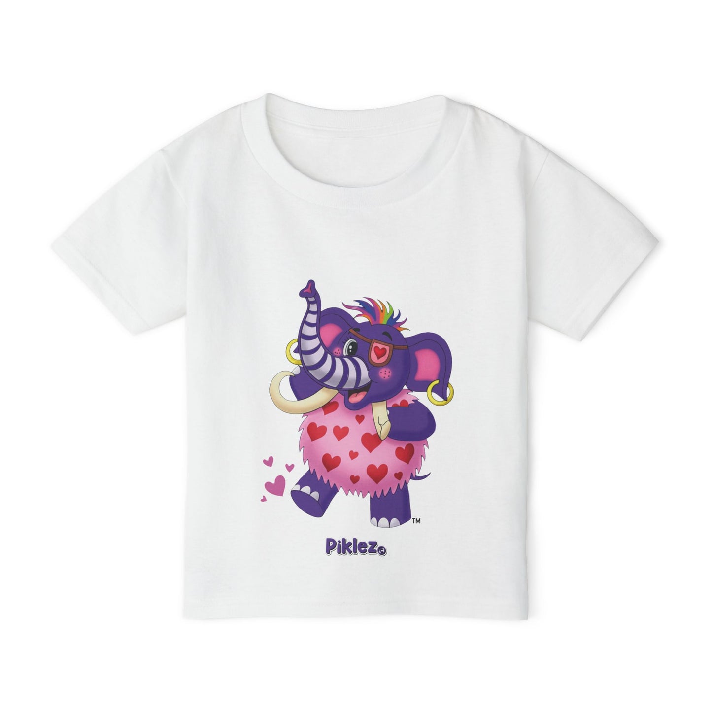 Piklez™ Heavy Cotton™ Toddler T-Shirt – "Full of Love!" Graphic Shirt | Smile Universe Collection