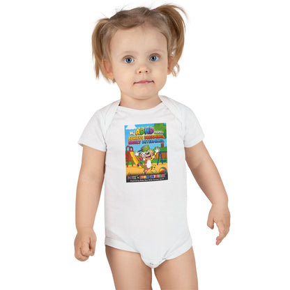 Potz™ Baby Short Sleeve Onesie® – "My ADHD Means Always Dreaming, Highly Determined" Graphic Bodysuit | Smile Universe Collection