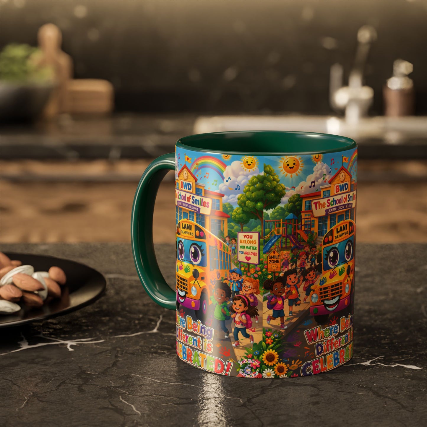Lani™ Colorful Mug (11oz & 15oz) – "Where Being Different is CELEBRATED!" Graphic