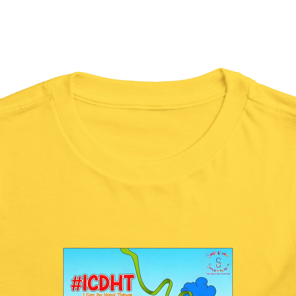 TuBz™ "I Can Do Hard Things" Toddler T-Shirt | Toddler Short Sleeve Tee  - Positive Kids Graphic Tee
