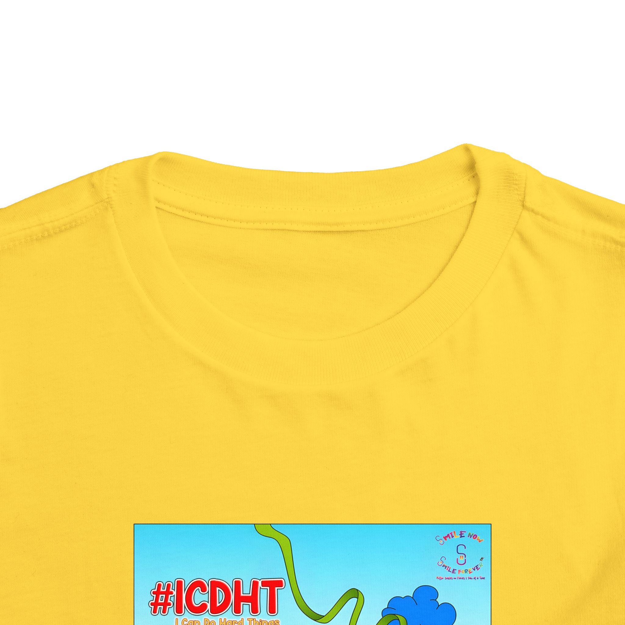TuBz™ "I Can Do Hard Things" Toddler T-Shirt | Toddler Short Sleeve Tee  - Positive Kids Graphic Tee