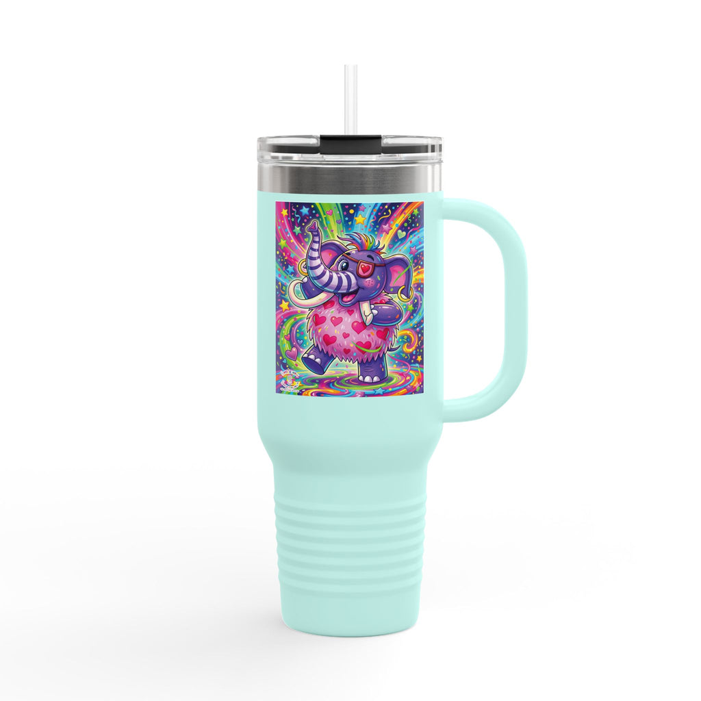 Piklez™ 40oz Insulated Travel Mug – "Born to Celebrate!" Graphic | Smile Universe Collection