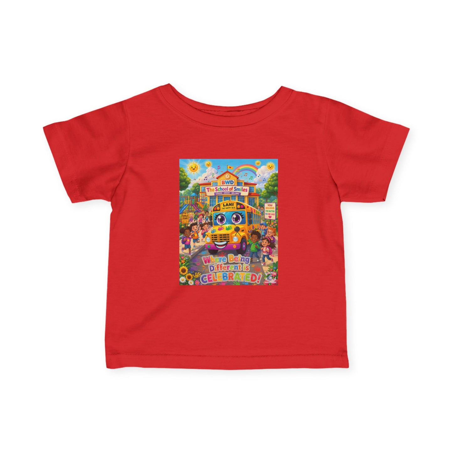 Lani™ Infant Fine Jersey Tee – "Where Being Different is CELEBRATED!" Graphic Shirt