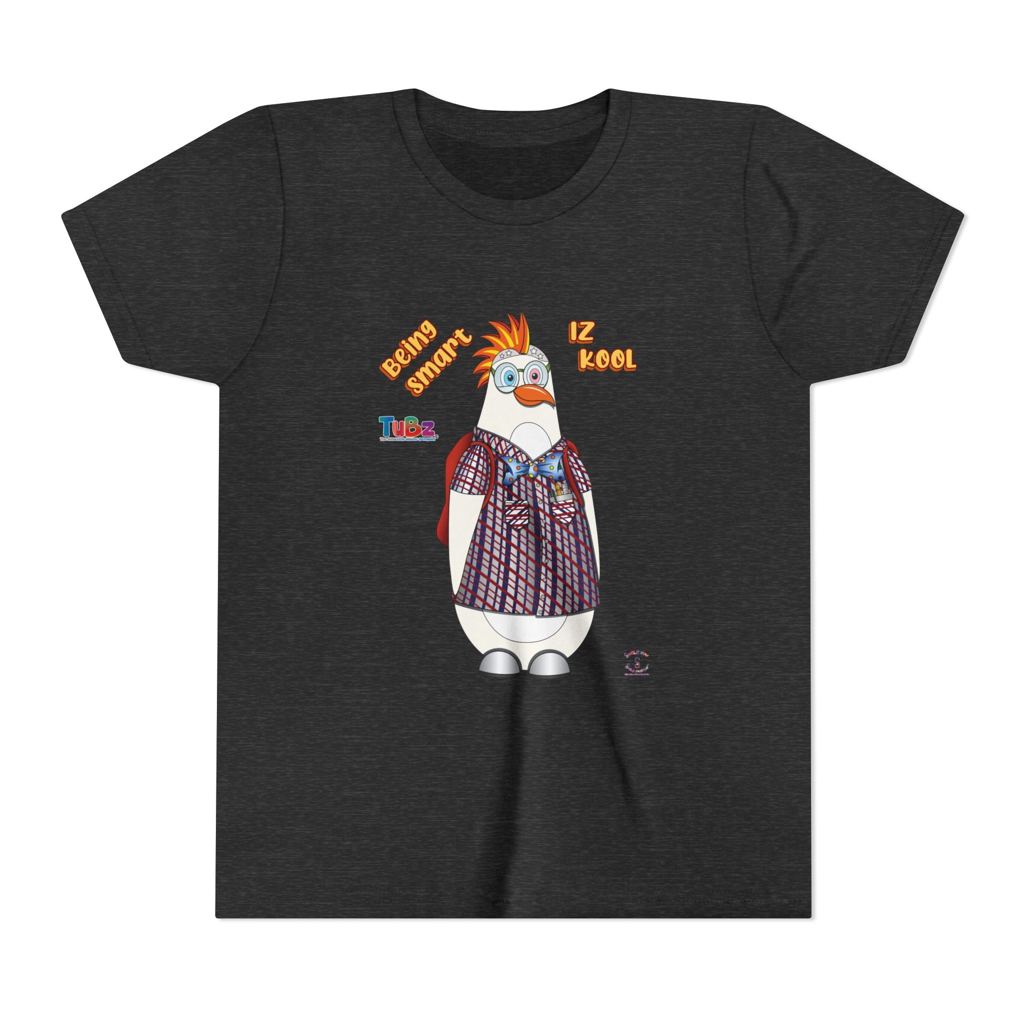 TuBz™ "Being Smart Iz Kool" Youth Graphic T-Shirt - Educational Kids Tee | TuBz4Kidz