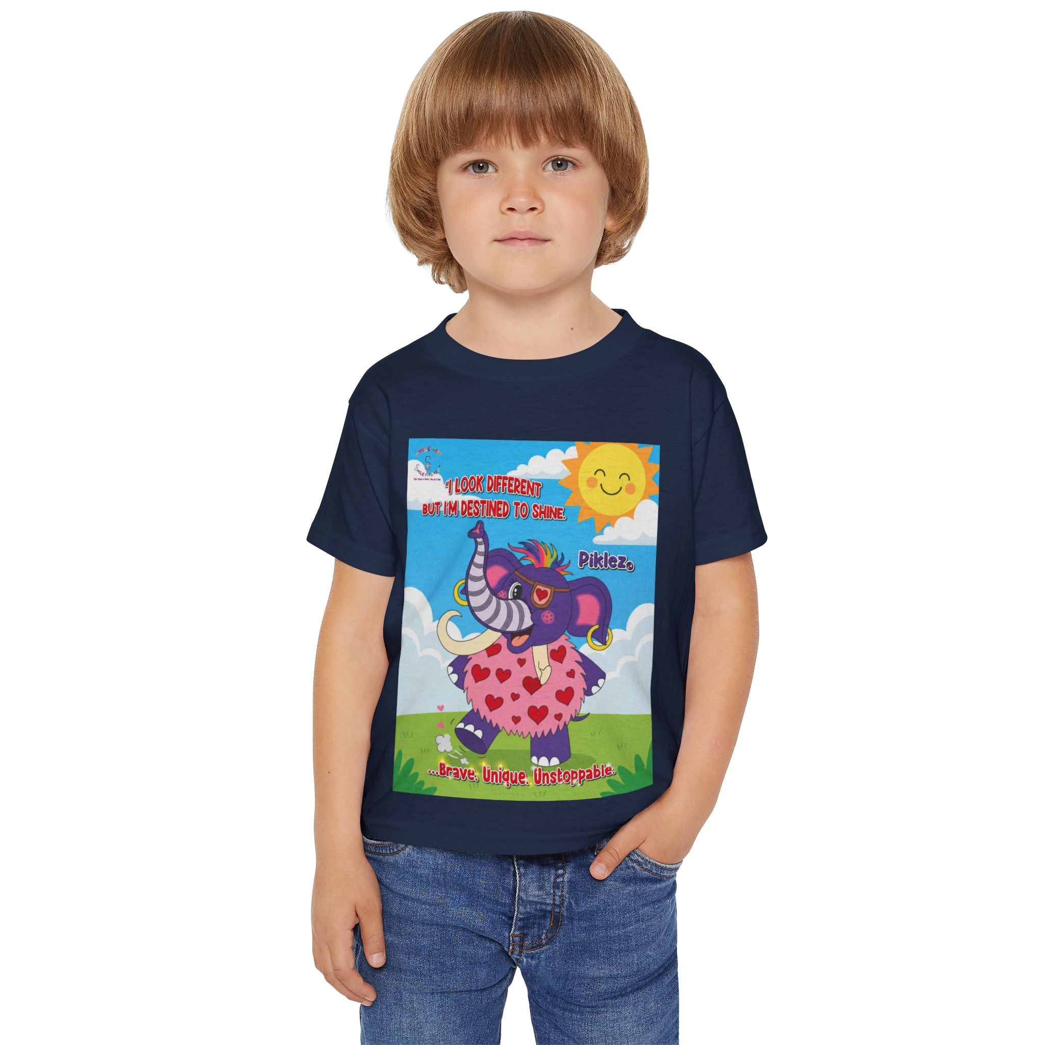 Piklez™ Toddler T-Shirt – “Destined to Shine” Kids Graphic Tee | Smile Universe Collection