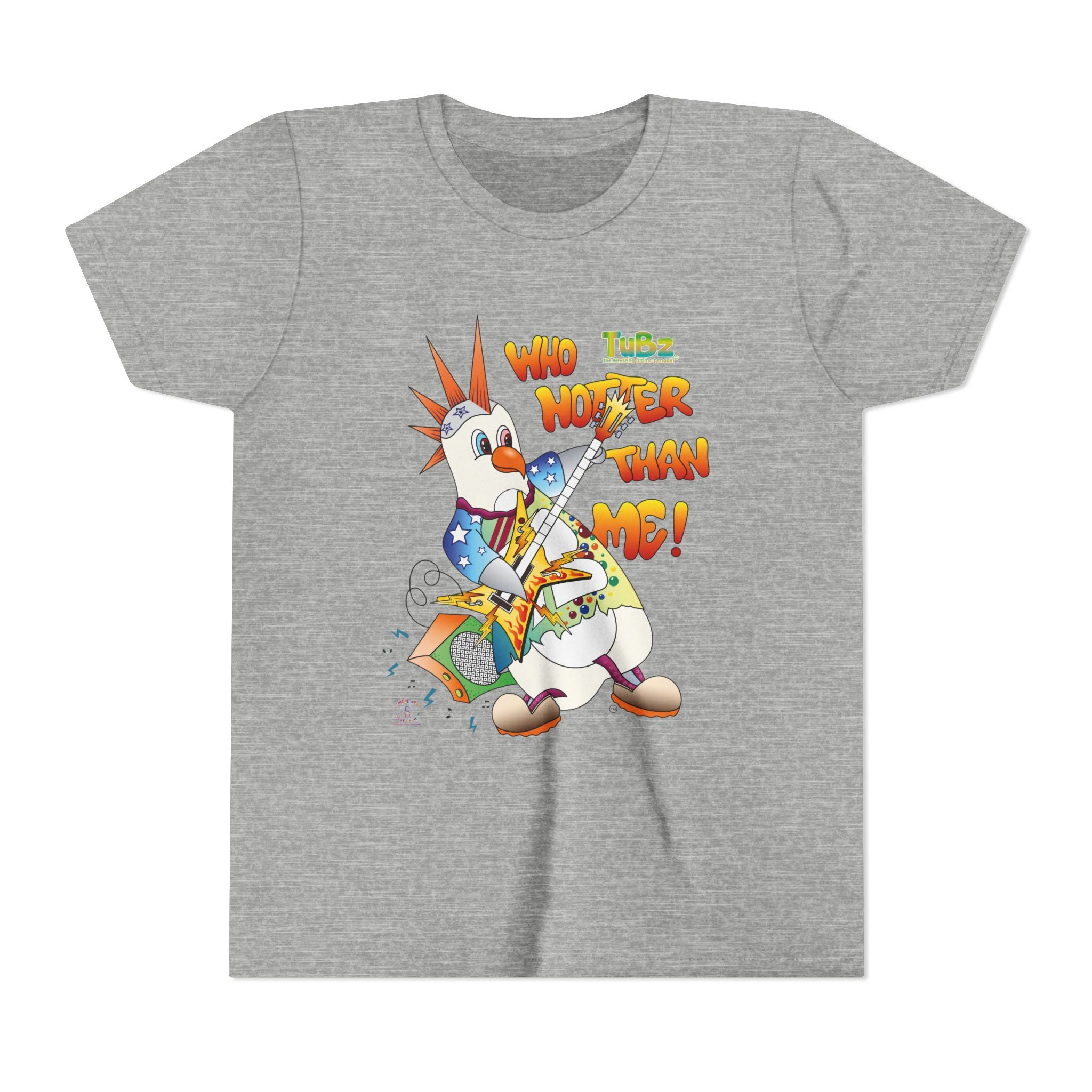 TuBz™ Rockstar Kids T-Shirt - "Who Hotter Than Me!" Graphic Tee | Smile Universe TuBz4Kidz Collection